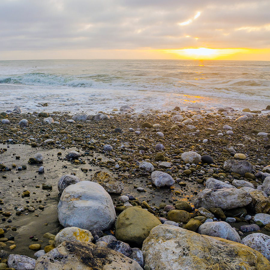 Pacifica beach, walking therapy with Victoria Holley, MFT takes place here